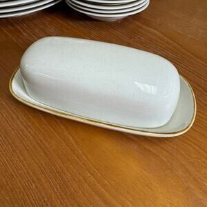 Vintage Covered Butter in New Spring by Daniele Collection Dogwood Blossom w Box